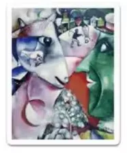 I and the Village (Chagall) sticker