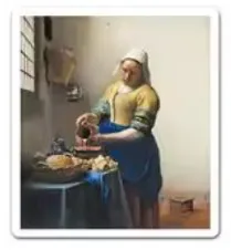 The Milkmaid (Vermeer) sticker