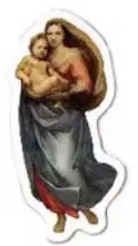 Sistine Madonna (Raphael) sticker