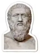 Plato bust sticker