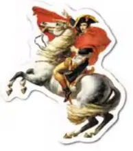 Napoleon Crossing the Alps (David) sticker
