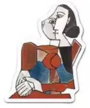 Portrait (Picasso) sticker