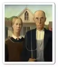 American Gothic (Wood) sticker