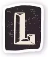 Letter L sticker