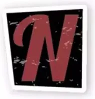 Letter N sticker