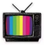 Rainbow TV sticker
