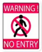 Warning Signs No. 73 sticker